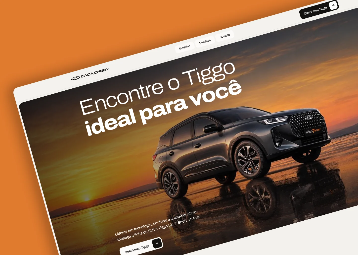 Landing page CAOA Chery